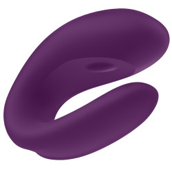 Satisfyer Stimulateur connecté Double Joy Satisfyer Mauve